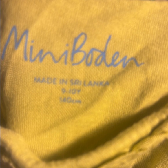 Mini Boden Yellow Ruffled Tank Top - Picture 2 of 3
